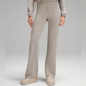 Lululemon Ribbed Brushed Softstreme zip Flare Pant